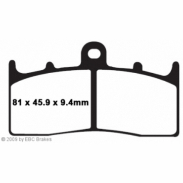 Preview: EBC Goldstuff Bremsbeläge für BMW K 1600 GTL Vorderachse - FA613HH