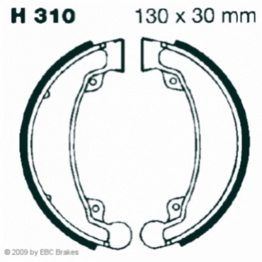 EBC Premium Bremsbacken für Honda CM 125 (CC/CF) Hinterachse - H310