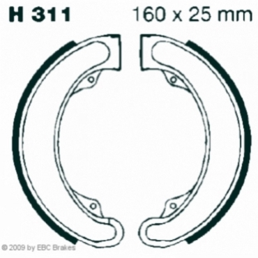 EBC Premium Bremsbacken für Honda XL 250 (K3) Vorderachse - H311