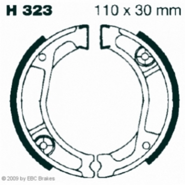 EBC Premium Bremsbacken für Honda XL 250 Degree (MD26)  Hinterachse - H323