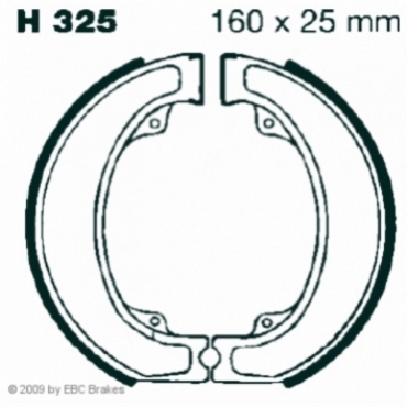 Preview: EBC Premium Bremsbacken für Honda CR 250 (RA) Hinterachse - H325