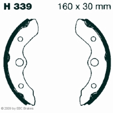 Preview: EBC Premium Bremsbacken für Honda FL 400 R (RK/RL) (Pilot) Vorderachse - H339