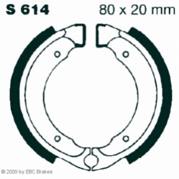 EBC Premium Bremsbacken für Suzuki FS 50 T/X (Snip) Vorderachse - S614