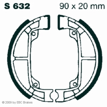 EBC Premium Bremsbacken für Suzuki AZ 50 7/8 Let 4/G (CA45A) Vorderachse - S632