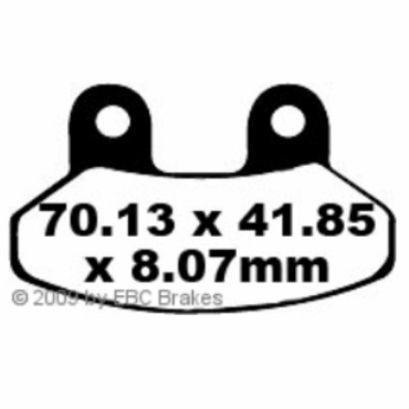 Preview: EBC Scooter Bremsbeläge für Laverda Phoenix 125/150/200 Vorderachse - SFA306