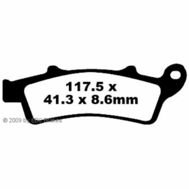 Preview: EBC Scooter Bremsbeläge für Kymco K-XCT 300i Vorderachse - SFA324