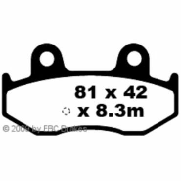 Preview: EBC Scooter Bremsbeläge für Suzuki AN 250 K5 Burgman (CJ43A) Hinterachse - SFA411