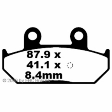 Preview: EBC Scooter Bremsbeläge für Suzuki AN 650 AL1 Burgman/Skywave Hinterachse - SFA412