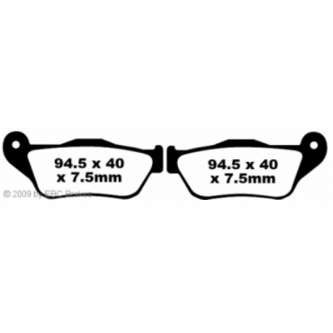 Preview: EBC Scooter Bremsbeläge für Yamaha X-MAX 125 R (Brembo Bremssattel VA) Vorderachse - SFA430