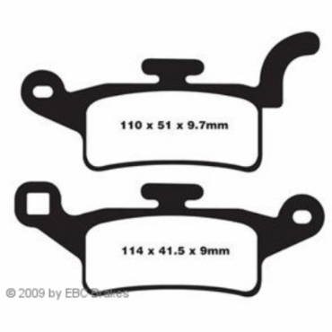 Preview: EBC Scooter Bremsbeläge für Yamaha Xenter 150 Vorderachse - SFA492