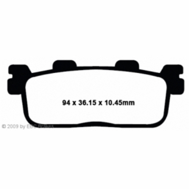 Preview: EBC Scooter Bremsbeläge für Kymco People S 200i DD (D12000) (5-Loch Befestigung) Hinterachse - SFA607