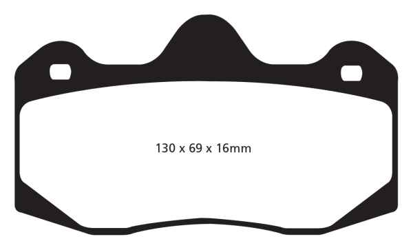 EBC Yellowstuff Bremsbeläge DP4049R für Aston Martin Vanquish  6.0 V12 hinten