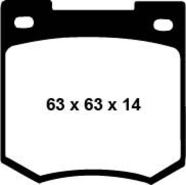 EBC Yellowstuff Bremsbeläge DP4106R für Triumph 1500  1.5 vorne