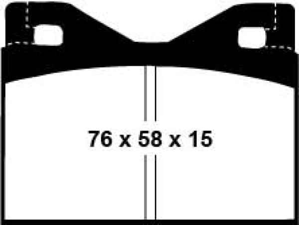 EBC Yellowstuff Bremsbeläge DP4126R für BMW 1800  alle Modelle vorne