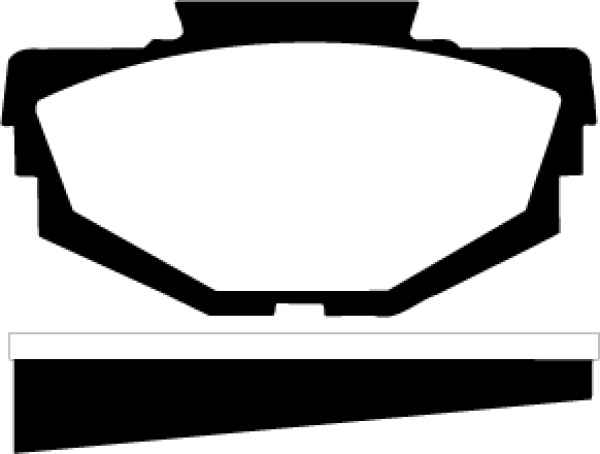 EBC Blackstuff Bremsbeläge DP155 für MG 1300 Mk.II  1300 vorne