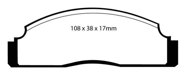 EBC Blackstuff Bremsbeläge DP270 für Ford Fiesta WFVT 1.0 vorne