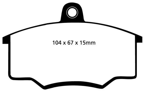 EBC Greenstuff 2000 Bremsbeläge DP2310/2 für Audi 80 81, 85, B2 1.6 TD vorne