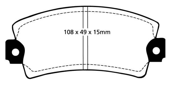 EBC Blackstuff Bremsbeläge DP317 für Alfa Romeo 33 905A 1.5 vorne