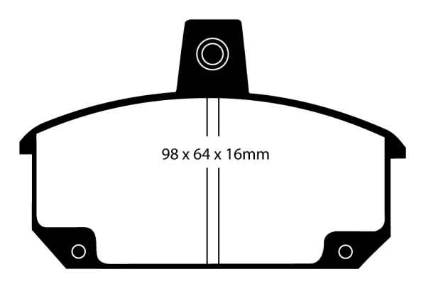 EBC Blackstuff Bremsbeläge DP354 für Renault 18 135 2.0 Allrad vorne