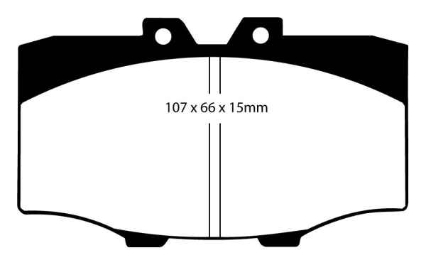 EBC Blackstuff Bremsbeläge DP380 für Toyota Land Cruiser BJ4 4.0 D vorne