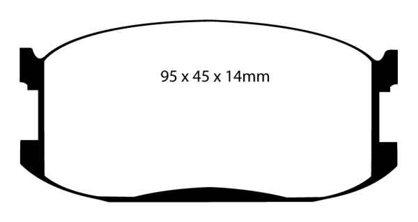 EBC Blackstuff Bremsbeläge DP387 für Mazda 323 (2) BD 1.3 vorne