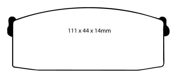 EBC Blackstuff Bremsbeläge DP418 für Nissan Vanette KC120 1.5 vorne