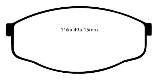 EBC Blackstuff Bremsbeläge DP419 für Toyota Cressida X6 2.0 GLI vorne