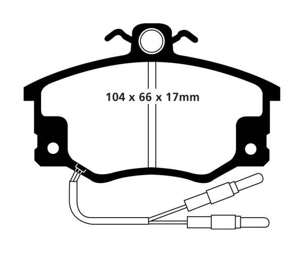 EBC Blackstuff Bremsbeläge DP420/4 für Lancia Prisma 831AB0 1.6i.e. Super vorne
