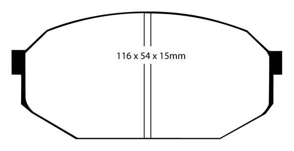 EBC Blackstuff Bremsbeläge DP433 für Mitsubishi Starion A18A 2.0 Turbo ECi vorne