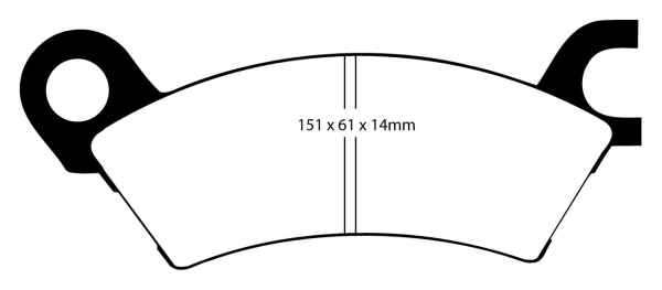 EBC Blackstuff Bremsbeläge DP441 für Mazda 929 (2) HV 2.0 vorne