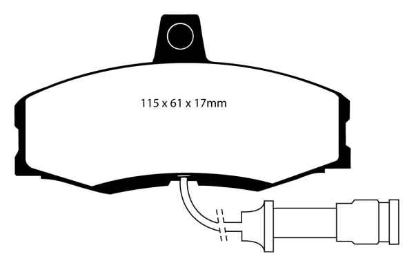 EBC Blackstuff Bremsbeläge DP455 für TVR S  2.8 vorne