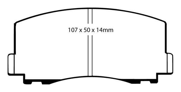 EBC Blackstuff Bremsbeläge DP460 für Mitsubishi Cordia A21A 1.8 GSL vorne
