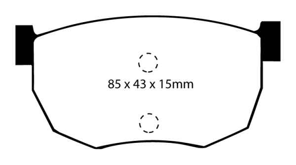 EBC Blackstuff Bremsbeläge DP468 für Nissan Silvia S12 2.0 GP hinten