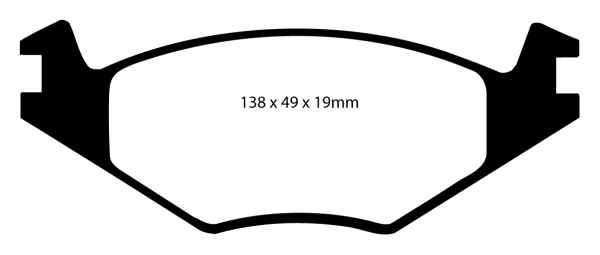 EBC Blackstuff Bremsbeläge DP517/2 für Seat Toledo 1 1L 1.8i vorne