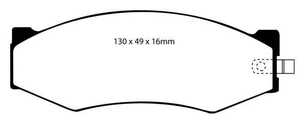 EBC Blackstuff Bremsbeläge DP527 für Nissan Pick up 2 D21 2.7 D 4WD vorne