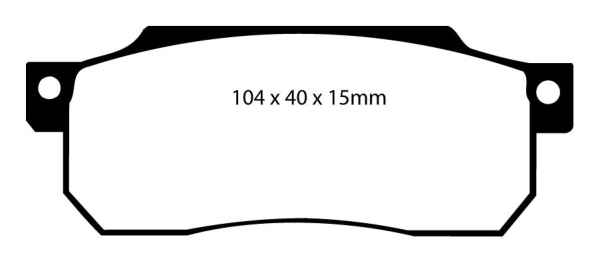 EBC Blackstuff Bremsbeläge DP529 für Honda Jazz 1 AA 56 1.2 vorne