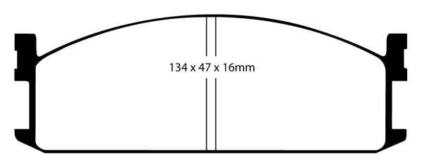 EBC Blackstuff Bremsbeläge DP535 für Isuzu Midi 94000, 98000 2.0 vorne