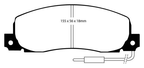 EBC Blackstuff Bremsbeläge DP544 für Opel Arena Combi THB 2.5 D vorne
