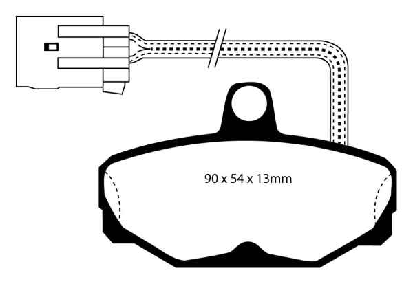 EBC Blackstuff Bremsbeläge DP571/2 für Ford Scorpio 1 GGE 2.9i hinten