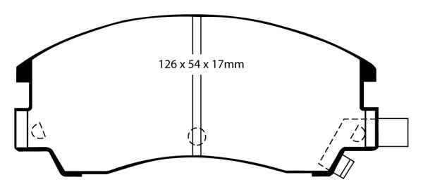 EBC Blackstuff Bremsbeläge DP582 für Subaru Leone 2  1800 4WD Kat , 1.8 vorne