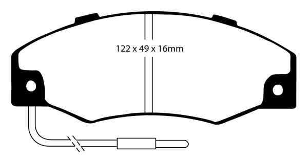 EBC Blackstuff Bremsbeläge DP604 für Renault 21 L48 2.1 D vorne