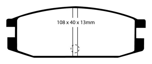 EBC Blackstuff Bremsbeläge DP611 für Mitsubishi Pajero 1 L04G, L14G 2.5 TD hinten