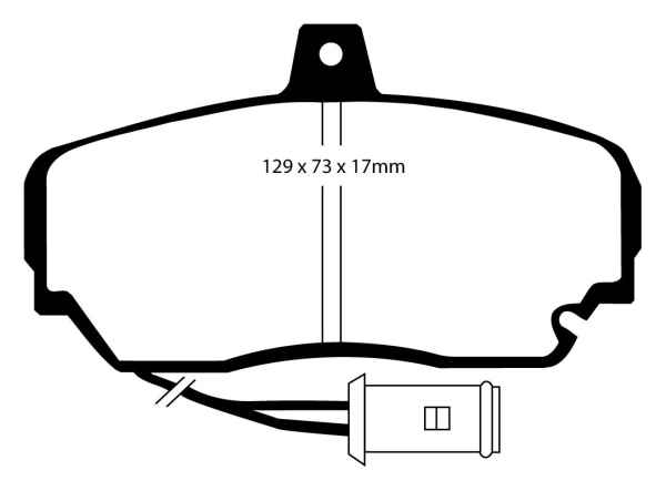 EBC Greenstuff 2000 Bremsbeläge DP2630 für Rover 800  825 2.5 SI,Sterling vorne