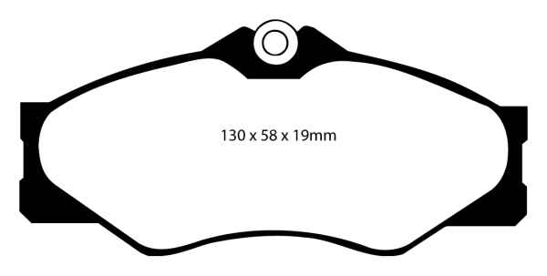 EBC Greenstuff 2000 Bremsbeläge DP2654 für VW Transporter T3  1.9 vorne