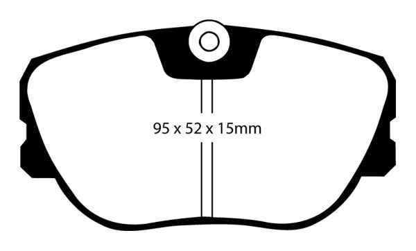 EBC Blackstuff Bremsbeläge DP666/2 für Volvo 440 K 445 1.7 Turbo vorne