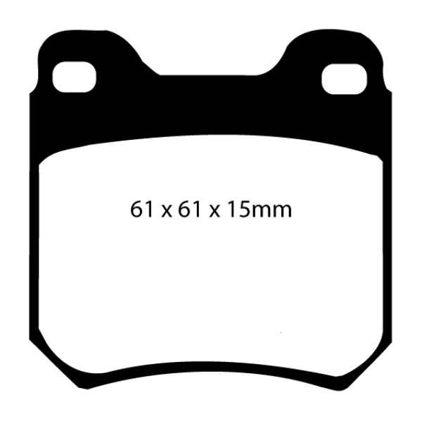 EBC Redstuff Bremsbeläge DP3675C für Saab 9-5 YS3E 2.3 t hinten