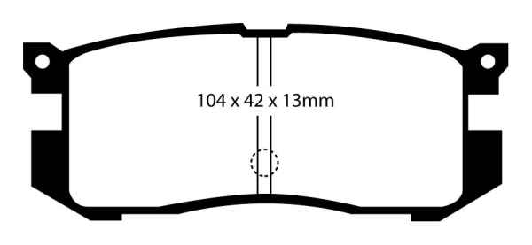 EBC Blackstuff Bremsbeläge DP739 für Mazda 626 (3) GV 2.0 16V hinten