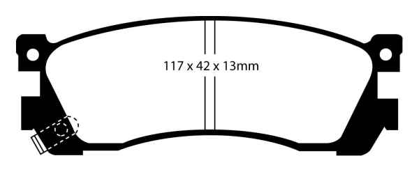 EBC Blackstuff Bremsbeläge DP740 für Mazda Xedos 9 TA 2.0 24V hinten
