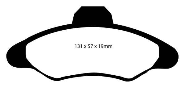 EBC Greenstuff 2000 Bremsbeläge DP2837 für Ford Escort 7 GAL, AAL, ABL 1.4 vorne