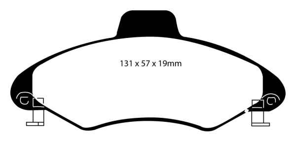 EBC Blackstuff Bremsbeläge DP837/2 für Ford Escort 7 GAL, AAL, ABL 1.4 vorne